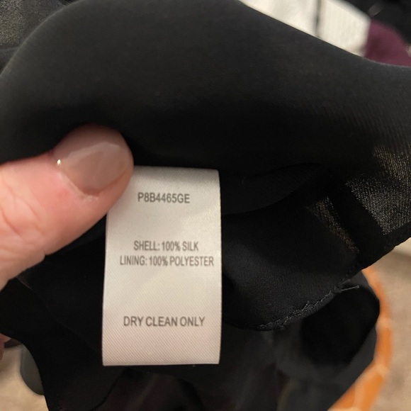 NWT Parker Tangia Black Silk Dress, size 10 - Picture 9 of 9